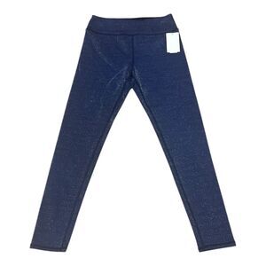 Zella Girl Blue Shimmer Leggings L